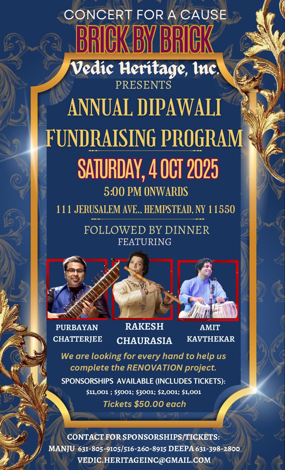 Annual Dipawali Fundraising Program 2025