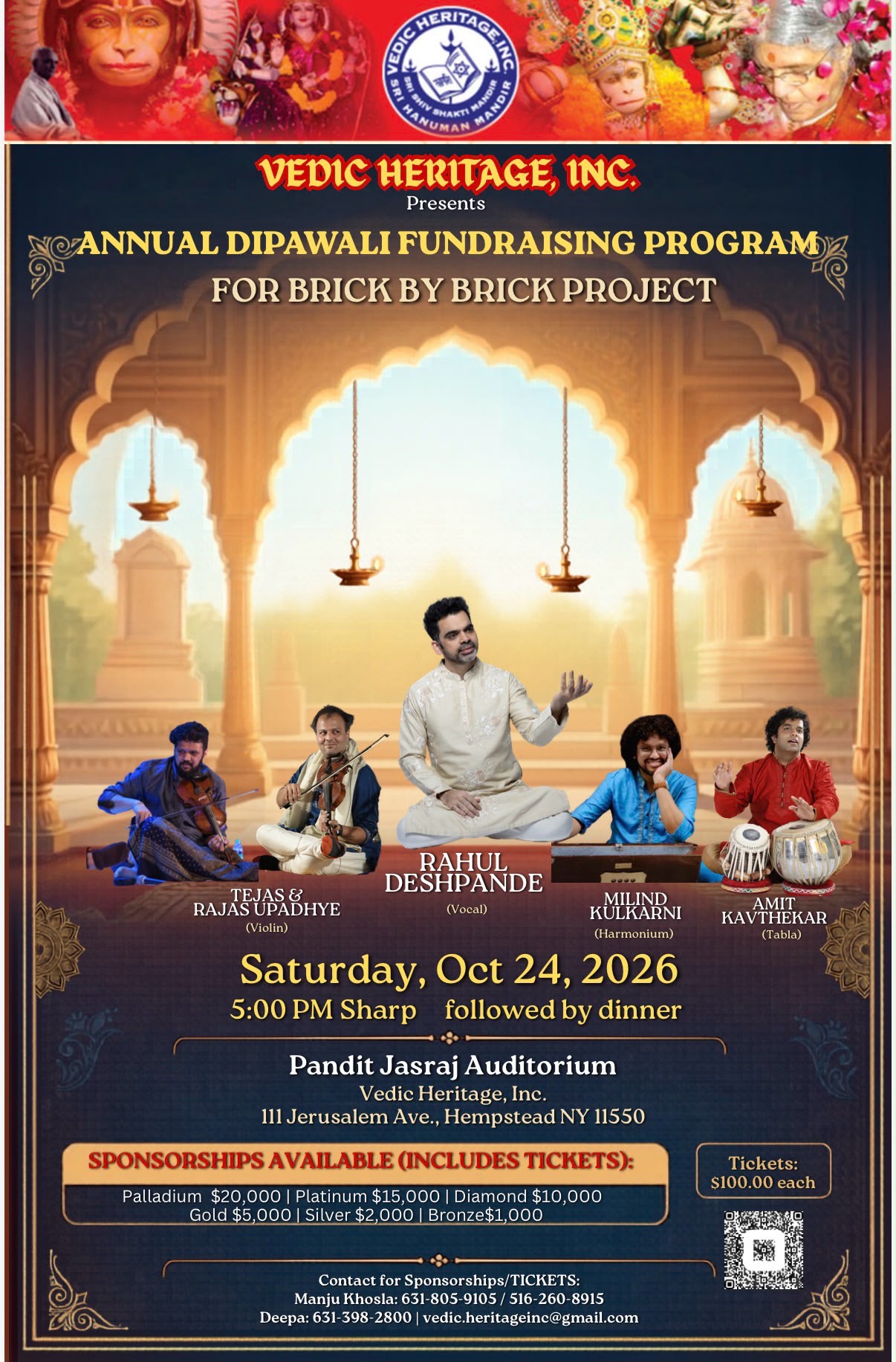 Annual Dipawali Fundraising Program 2026 – Brick by Brick Project